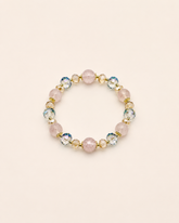 Champagne Blush Strawberry Quartz Bracelet