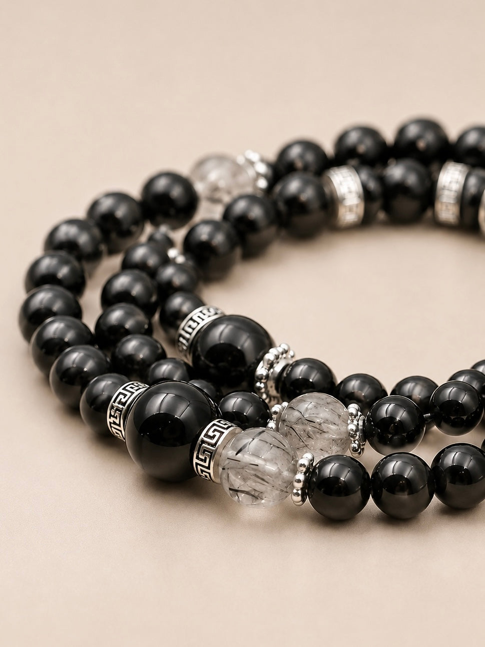 Noir Eclipse Obsidian Bracelet