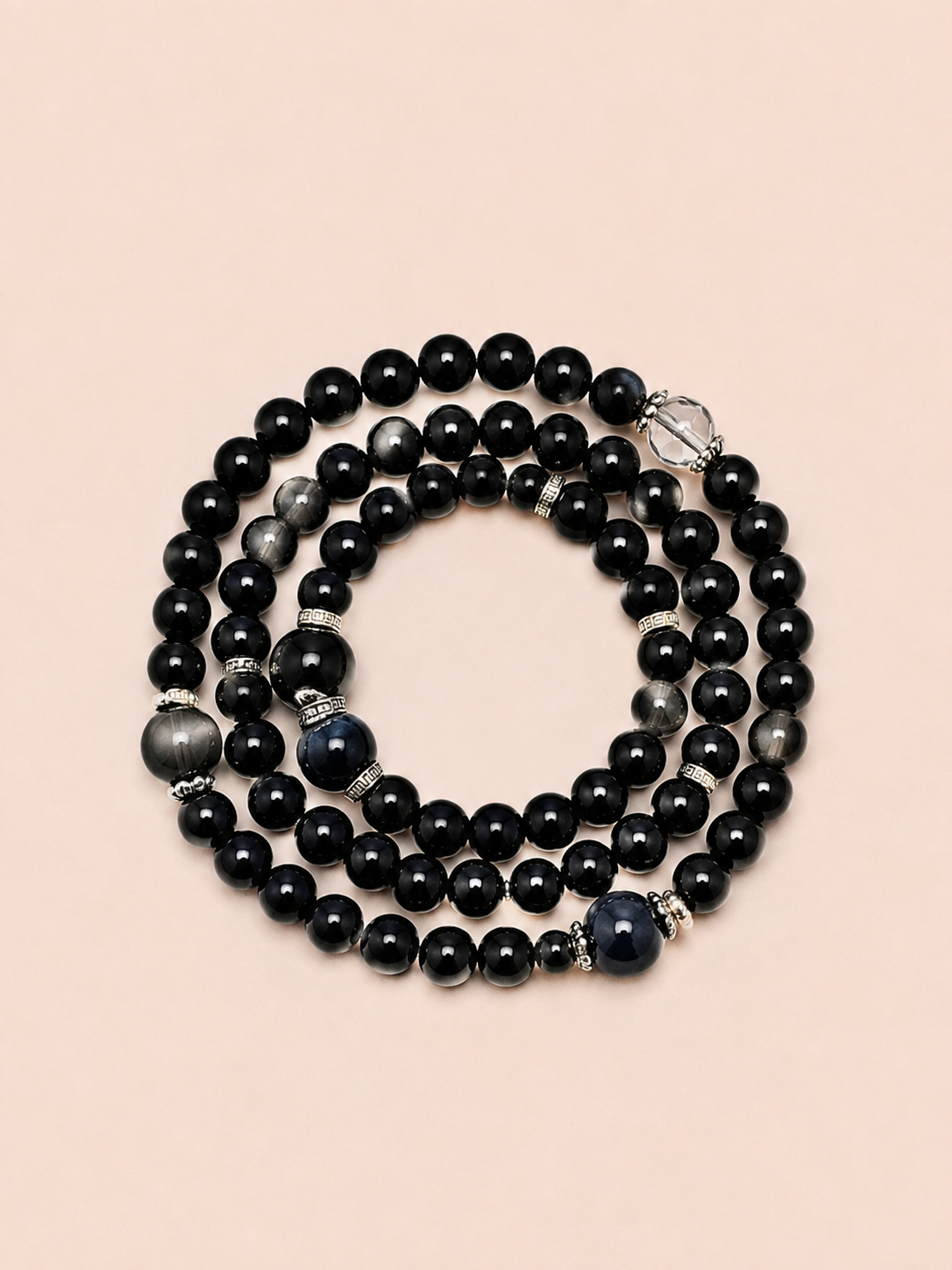 Noir Eclipse Obsidian Bracelet