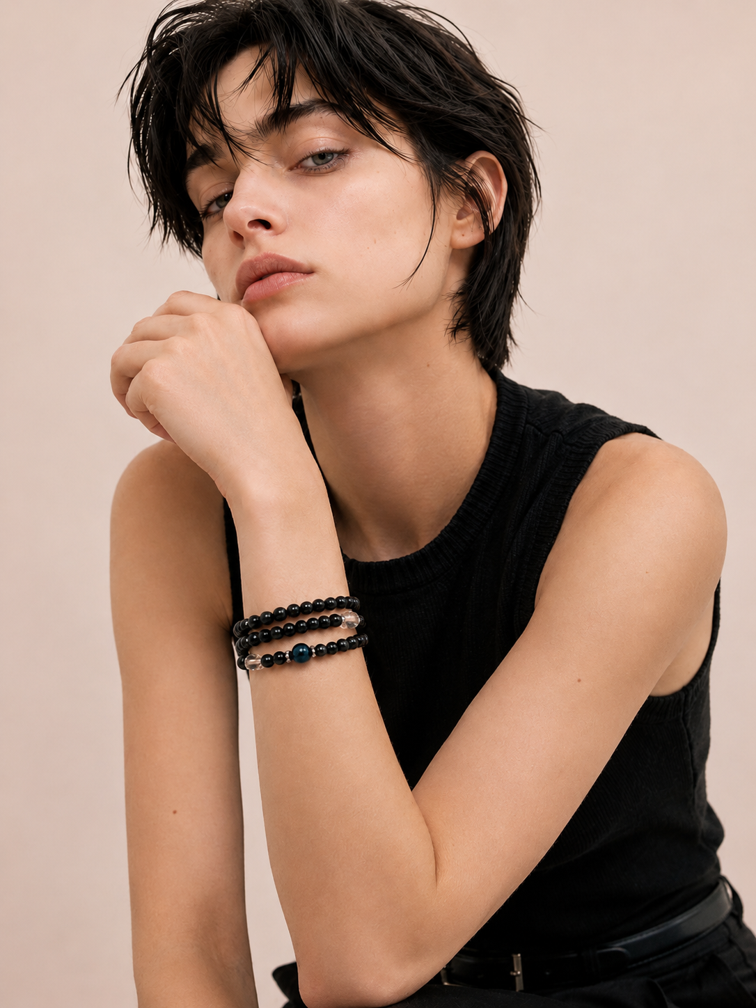 Noir Eclipse Obsidian Bracelet