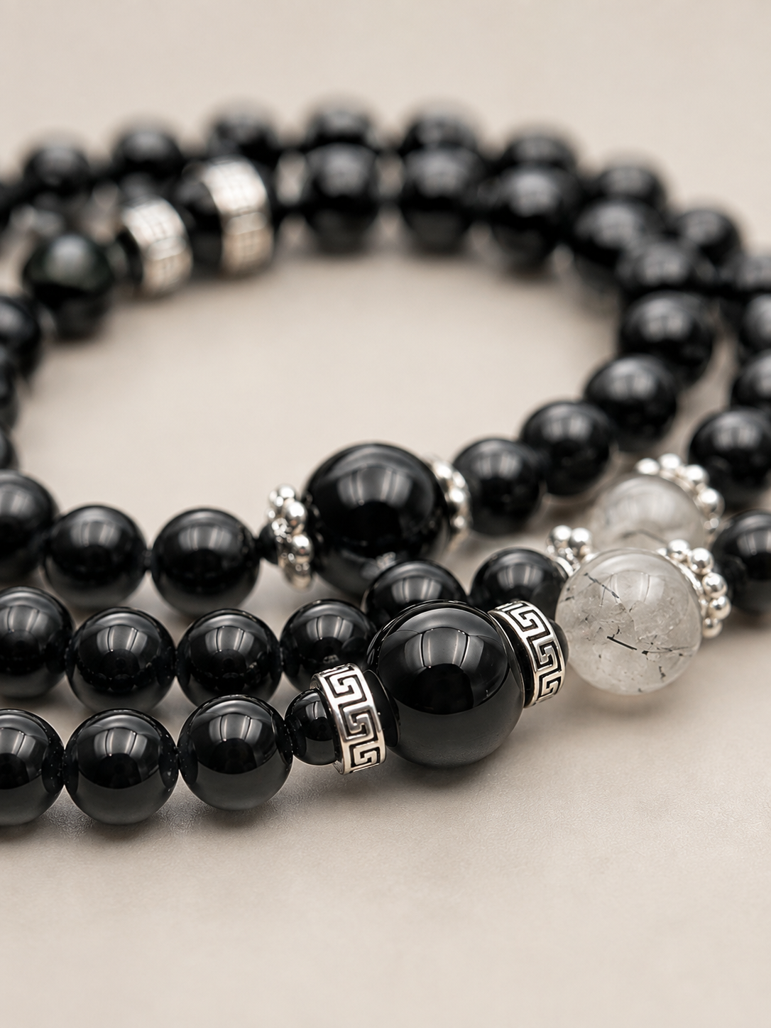 Noir Eclipse Obsidian Bracelet
