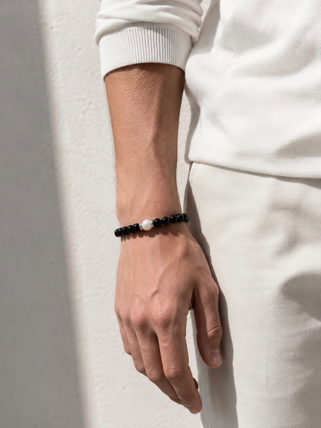 Midnight Promise Silver Obsidian Bracelet